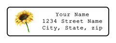 400 Personalized Sunflower Return Address Labels Stickers 1/2″x1 3/4″.