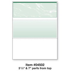 DocuGard Green Marble Top Check, 8.5 x 11 Inches, 24 lb, 500 Sheets