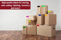 4X2 inch Labels Self Adhesive Rectangle Stickers in Neon Red (100mm x 51mm) -…