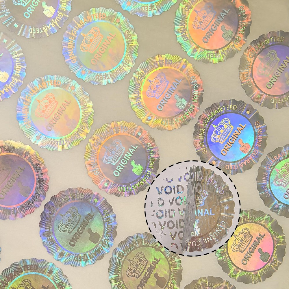 280pcs Hologram Tamper evident Sticker, Original,Genuine Guaranteed Label Sti…