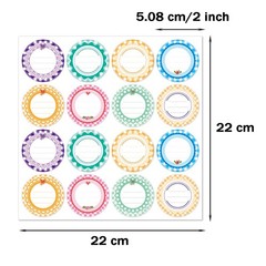 320 pcs 2 Inch Canning Label Stickers Round Jar Labels Adhesive Waterproof Ma…