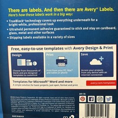 Avery TrueBlock Shipping Labels 150 Labels 3 1/3”x4” 5264 Laser Printer SureFeed