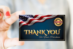 100 CLASSY Ebay Seller Thank You Business Note Cards,(Flag) Buy (2) get (1) FREE
