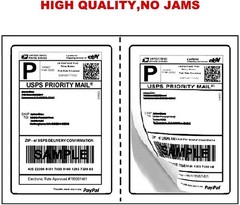 100-10000 Premium 8.5×5.5 Round Corner Shipping Labels Half Sheet Self Adhesive