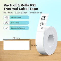 NELKO Genuine P21 Label Maker Tape, Adapted Label Print Paper, 14x40mm 0.55″x…