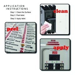 3 Packs of Ultimate 48 Circuits Bidirectional Breaker Directory Label Kit wit…