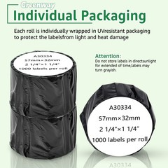1Roll 30334 Barcode Label 2-1/4″ x 1-1/4″ 1000 Labels/Roll for DYMO LW 4XL 450