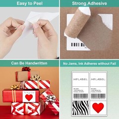3 1/3” x 4” Self Adhesive Address Shipping Blank Labels for Laser & Inkjet 6-Up