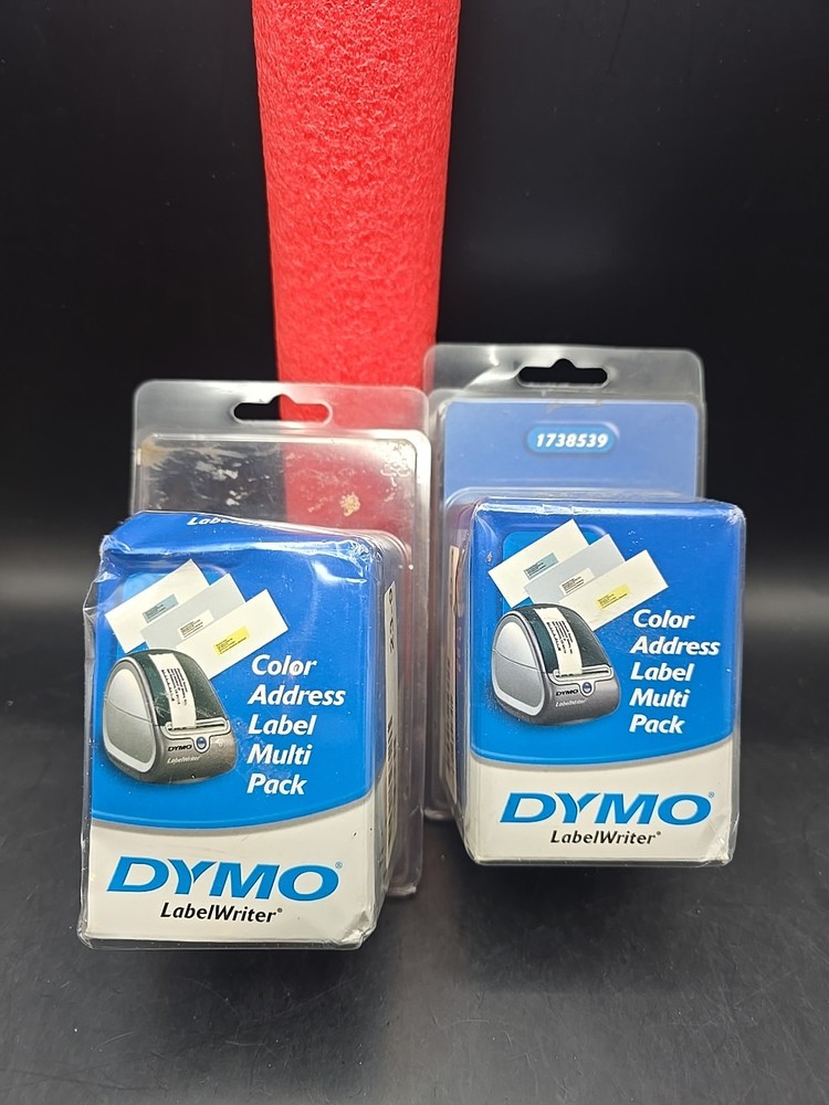 2 Dymo Labelwriter 3 Roll Multipack Blue Yellow White 1738539