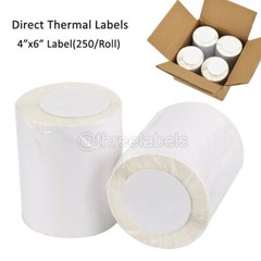 4×6 250 Direct Thermal Shipping Labels For Zebra Eltron ZP450 LP2844 2-20 Rolls