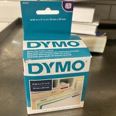 Lot of 11 boxsDYMO 30327 LabelWriter 1-UP File Folder Labels 9/16 x 3 7/16 White