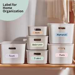 -Laminating Waterproof Water Bottle Labels – 320PCS Colored Write-on Name Lab…