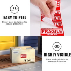 1-20rolls Fragile Stickers 2″x3″ Fragile Label Sticker Handle With Care 500/roll
