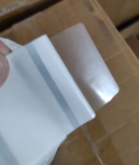 Transparent Clear Label Roll 1.5″ X 1″ Thermal Transfer Removable Adhesive