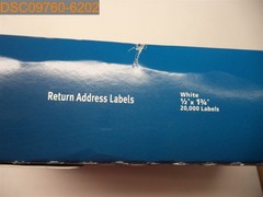 Qty=20,000: Avery Return Address Labels Permanent Adhesive 1/2″x1-3/4″ 5967