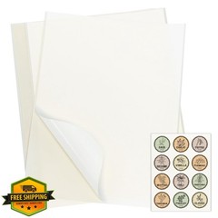 L LIKED 8.5″x11″ 25 Sheet Dissolvable Labels