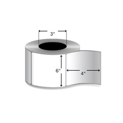144 Rolls White Direct Thermal Labels 4″ x 6″ – 1000 Labels per Roll – No Ribbon