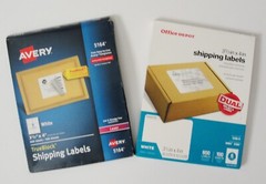 1146 Shipping Labels Office Depot/Avery 3 1/3 x 4″ White Inkjet / Laser Printer