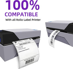 12 Rolls 4×2 Direct Thermal Shipping Labels 9000 Labels for Rollo Zebra Printers
