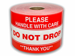 3″x5″ Do Not Drop Handle with Care Thank You Labels Adhesive Stickers 500 PCS