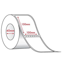 500 BLANK Direct Thermal Labels 100 mm x 150 mm – for Zebra, Toshiba, Intermec