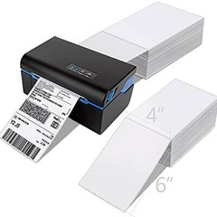 4 x 6 Fanfold / Roll Thermal Shipping Labels Paper for Zebra & Rollo Printers