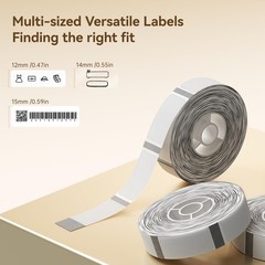 Clear Adhesive Label Paper 0.55″ x 1.57″ 3 Rolls X 40m Label Maker Tape