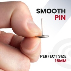 16MM Smooth Flathead Pins for Retail Security Tags EAS Loss Prevention – 1000…