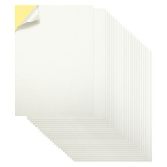 Printable Sticker Paper 50 Sheets 8″x12″ A4 Self Adhesive Bright White