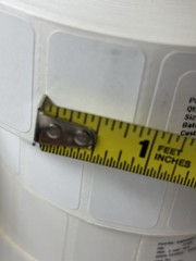 1.2″ X .85″ Thermal White Labels 6 Rolls Zebra Part No 10010037 Z-Select 4000D