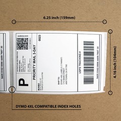 Compatible DYMO LabelWriter 4XL 4×6 Shipping Labels 1744907 White 220/Roll