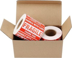 1-20 Rolls 3 x 5 Fragile Stickers Handle with Care Labels 500/Roll Free Shipping