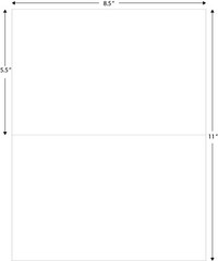 100 Address Labels Laser / Ink Jet USPS Click N Ship – 8.5 x 5.5 **26 Compatible
