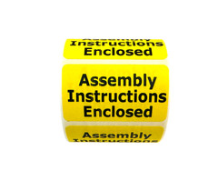 2.5×1.5 Assembly Instructions Enclosed Adhesive YL Stickers 1 ROLL of 500 Labels