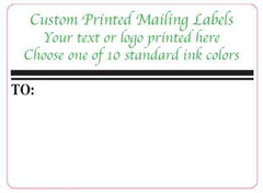 Custom Printed Shipping Labels 5000 Business Mailing Stickers 1 color continuous