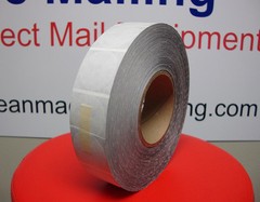 Frosted Translucent 1.5″ Round Label Tab Wafer Seals 1 1/2″ Roll of 4000