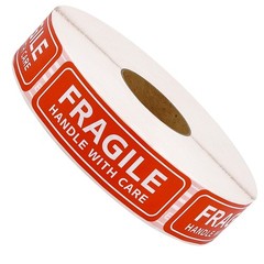 Fragile Stickers – 1″x 3″ Strong Adhesive Fragile Labels 1 Roll/1000 Labels(H…