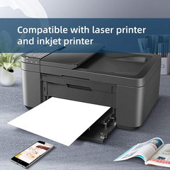 Printable Shipping Labels White Matte Adhesive Laser Inkjet Multiple Sizes