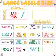 54Pcs Teacher Toolbox Labels Classroom Decoration SelfAdhesive Colorful Toolb…