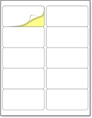 2″ x 4″ White Sticker Labels – 300 Self-Adhesive for All Surfaces