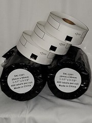 Address Labels 9 Rolls COLORWING Compatible 1.1 x 3.5″ Brother DK-1201 Die-Cut.