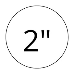 Zebra Rollo 2″ Round White Direct Thermal Labels Self-Adhesive Stickers 750 PCS