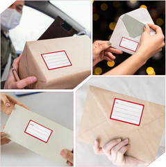 60 Pcs Mailing Label for Packages, to from Return Address Mailing Labels, Blank