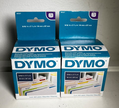 Lot of 2 – DYMO 30327 File Folder Labels White 9/16″ x 3 7/16″ – Belgium Made