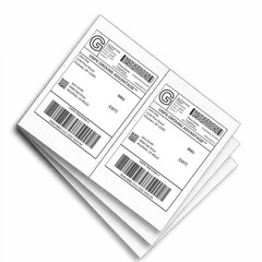 Half Sheet Shipping Labels 2 Per Sheet – Choose Quantity