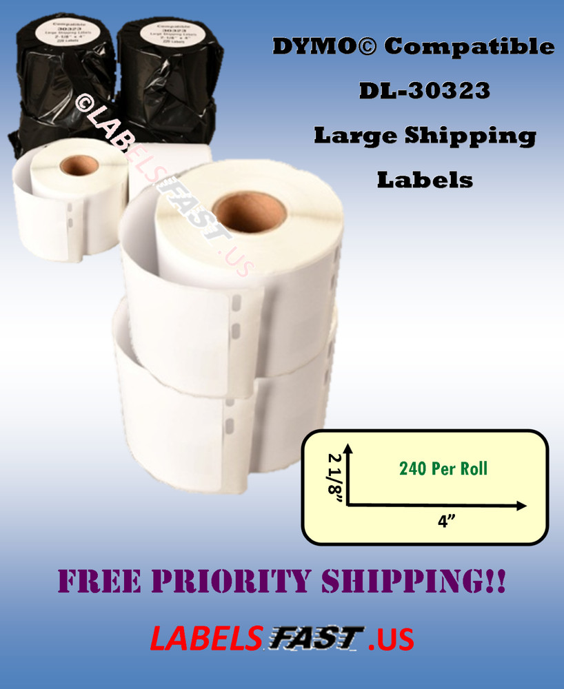 Large Shipping Mailing Postage 30323 Address Labels Thermal Adhesive – BPA Free