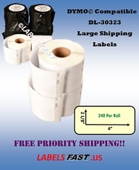 Large Shipping Mailing Postage 30323 Address Labels Thermal Adhesive – BPA Free