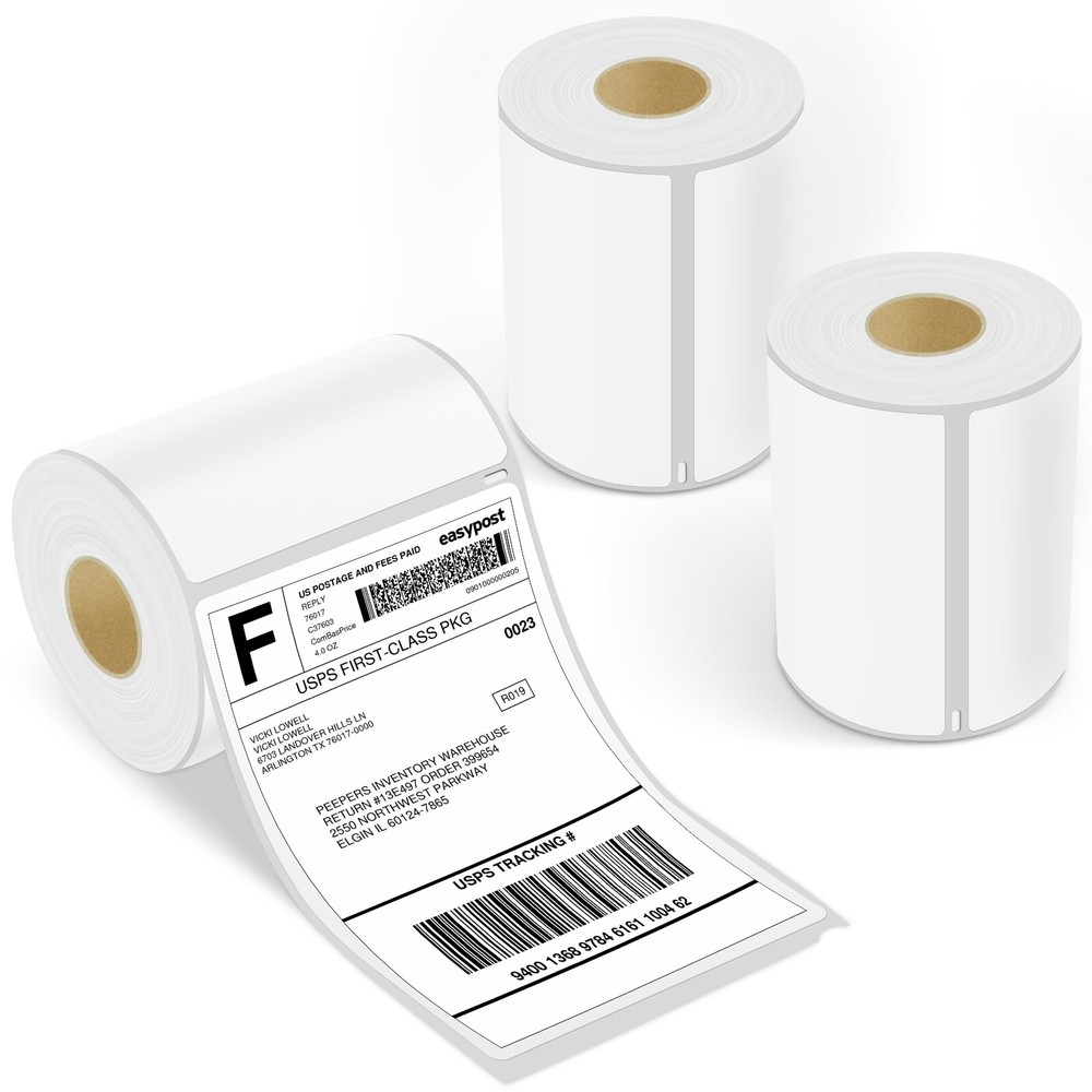 3Rolls Compatible DYMO 4XL Labels Direct Thermal Shipping Labels 4″x6″ 1744907