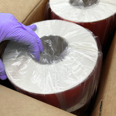ULINE S-5037 4×6″ Case 4 Rolls 4000 Labels Industrial Thermal Transfer Label NEW