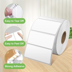 Nelko 2×1 White Thermal Labels Compatible with PL70E 1000 Rolls Adhesive